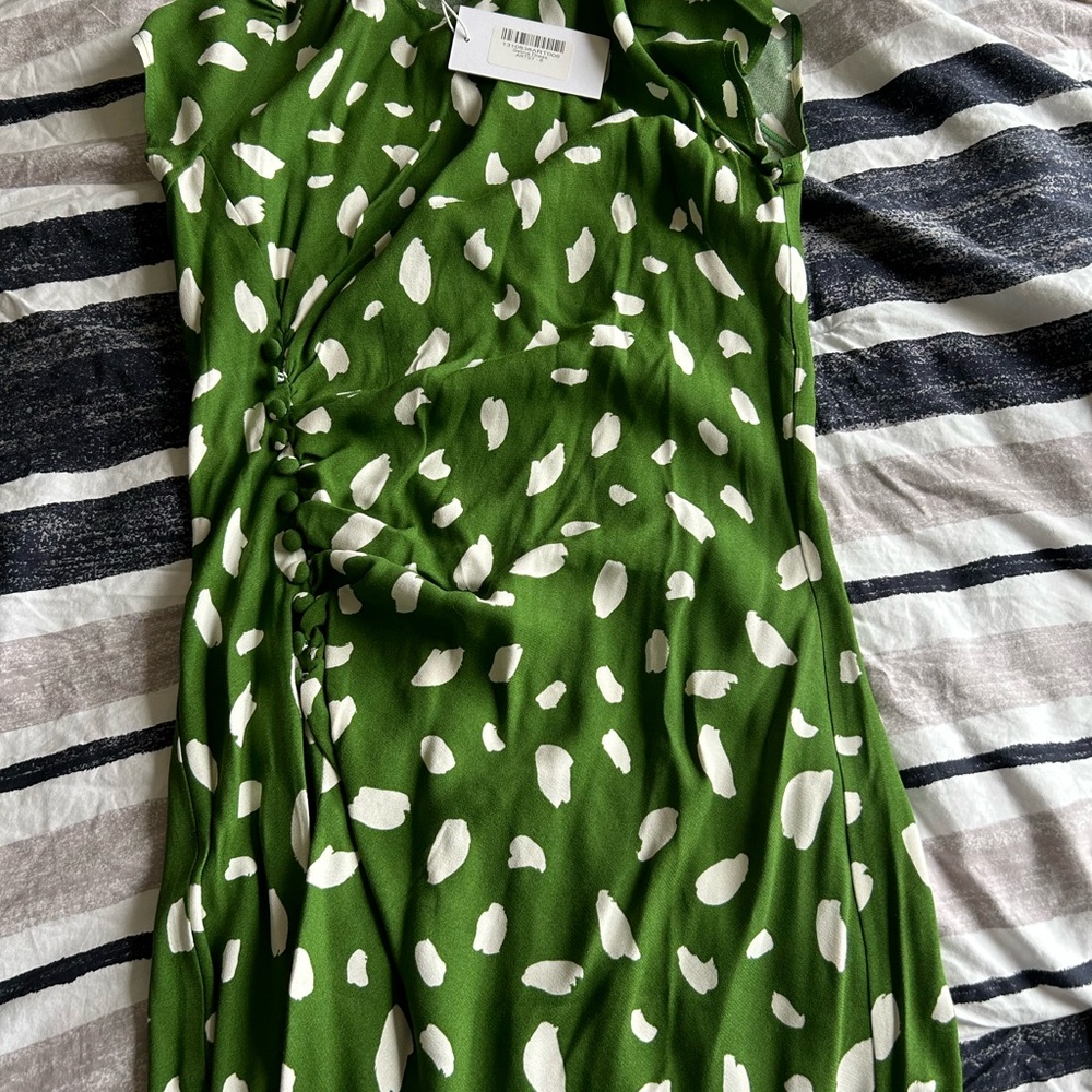 Reformation green dress